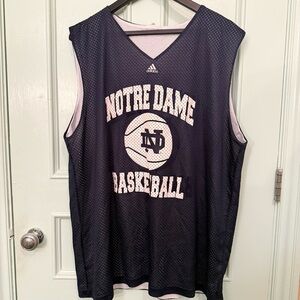 Adidas Navy and White Sports Jersey